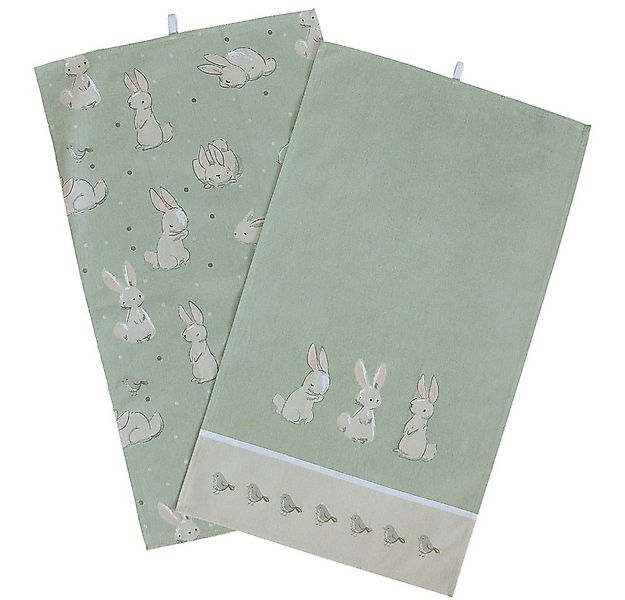 matches21 HOME & HOBBY Geschirrtuch Geschirrtücher süße Osterhasen Ostern 2 günstig online kaufen