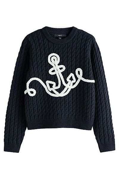 Next Strickpullover Strickpullover mit Seil-Detail und Anker (1-tlg) günstig online kaufen