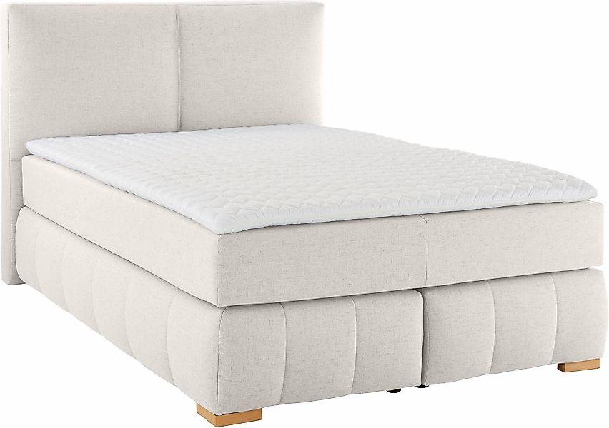 Home affaire Boxspringbett "Wehma", inkl. Topper in 3 verschiedenen Matratz günstig online kaufen