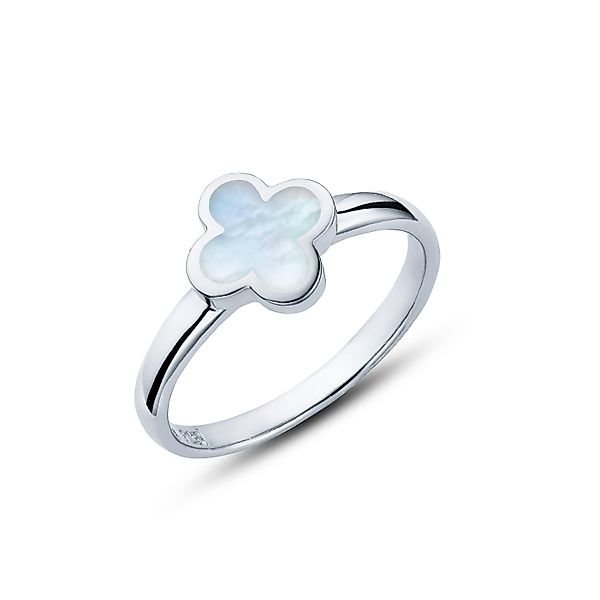iz-el Fingerring Ring Silber Kleeblatt Perlmutt günstig online kaufen