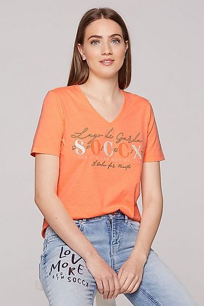 SOCCX V-Shirt mit V-Ausschnitt günstig online kaufen