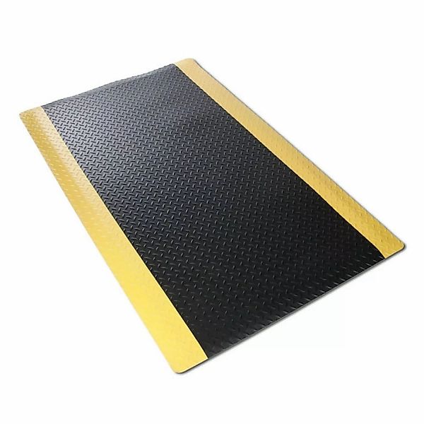 KARAT Anti-Ermüdungsmatte Dyna-Protect Diamond 120 x 300 cm Schwarz-Gelb günstig online kaufen