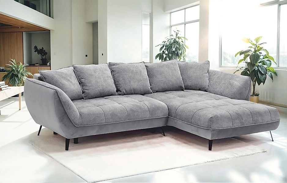 exxpo - sofa fashion Ecksofa "Midway Easy-Lift-Bettfunktion, 15cm bodenfrei günstig online kaufen