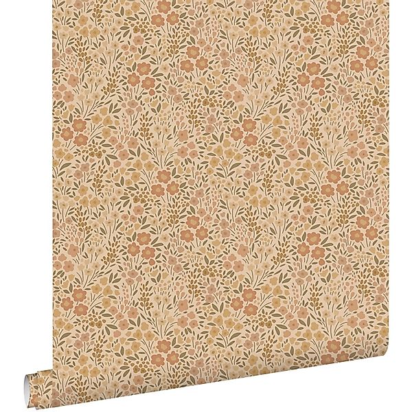 ESTAhome Tapete Blumen Ockergelb 50 X 900 Cm - 131459 günstig online kaufen