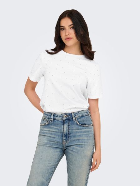 ONLY Kurzarmshirt ONLMONJA S/S STUDS TEE günstig online kaufen