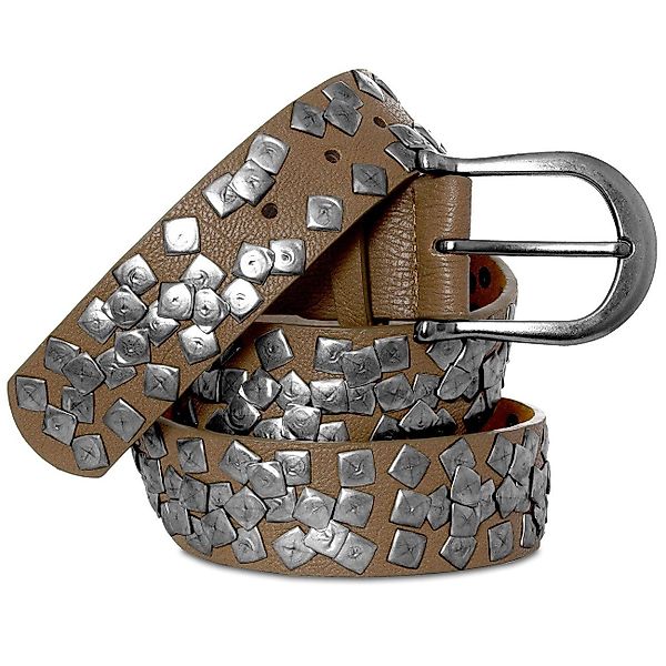 Caspar Nietengürtel GU256 Damen Vintage Nietengürtel günstig online kaufen