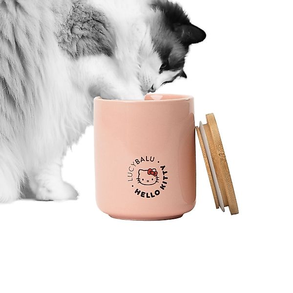 LucyBalu Futterbehälter SNACK BAR Katzenfutter Aufbewahrungsbox günstig online kaufen