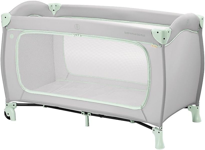 Hauck Baby-Reisebett Sleep N Play Go Plus, Dusty Mint, mit integrierten Räd günstig online kaufen
