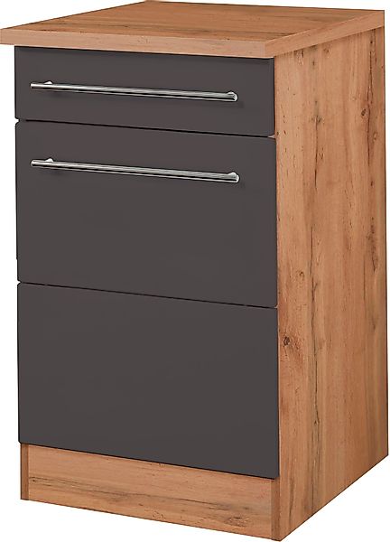 KOCHSTATION Unterschrank "KS-Wien", Breite 50 cm, mit 1 Tür und 1 Schubkast günstig online kaufen