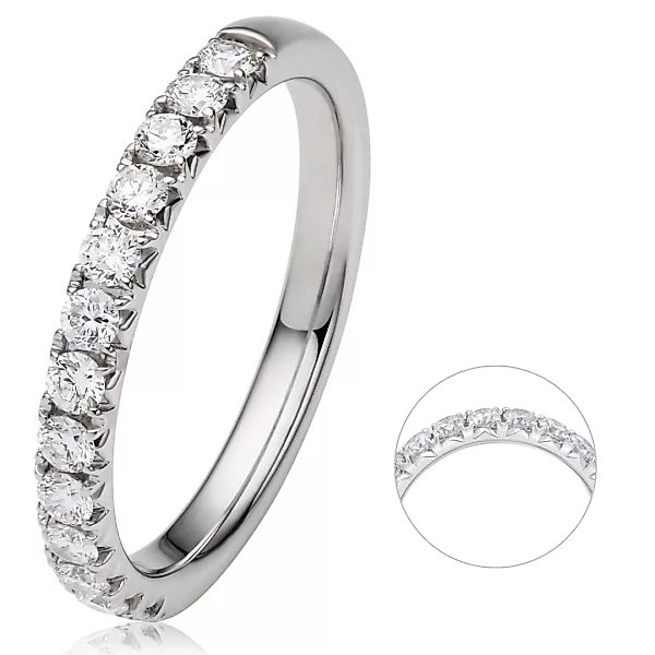 ONE ELEMENT Diamantring "0.5 ct Diamant Brillant Memoire Ring aus 585 Weißg günstig online kaufen