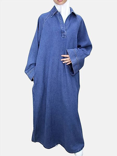 Aymasal Jeanskleid Denim Kleid LARA Maxikleid günstig online kaufen