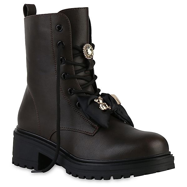 VAN HILL 841443 Schnürstiefelette Damen Gefütterte günstig online kaufen