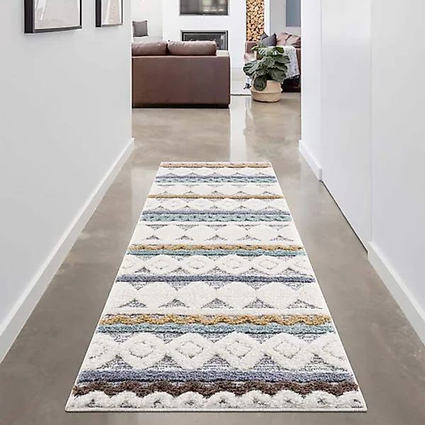 Carpet City Hochflor-Läufer »FOCUS 3013«, rechteckig, 20 mm Höhe, Boho-Tepp günstig online kaufen