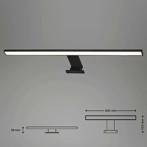 LED-Spiegelleuchte Dun Brilo, IP44, Breite 60 cm günstig online kaufen