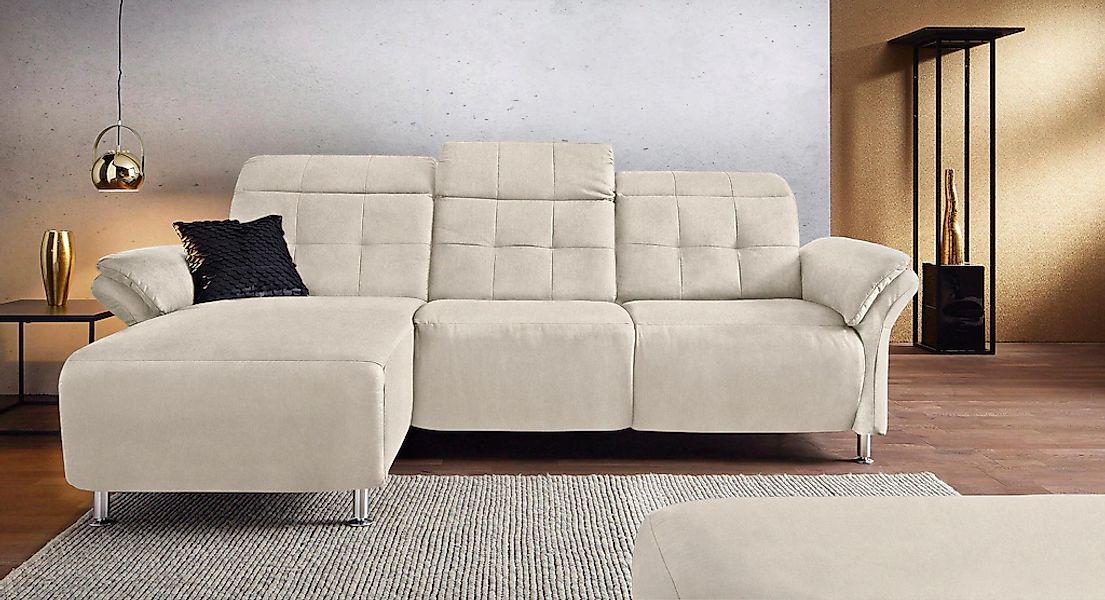 Home affaire Ecksofa "Manhattan L-Form" 2 Sitze mit elektrischer Relaxfunkt günstig online kaufen