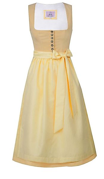 MarJo Trachtenkleid Midi Dirndl Obing in Zitrone von MarJo günstig online kaufen