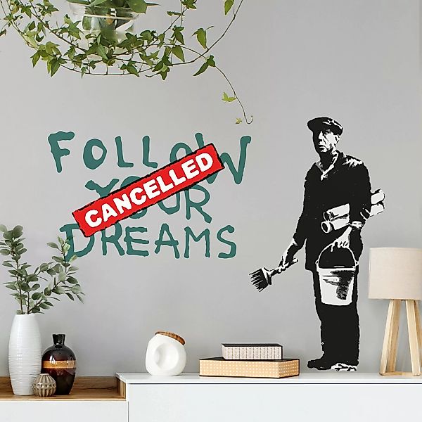 Wandtattoo Follow Your Dreams - Brandalised ft. Graffiti by Banksy günstig online kaufen