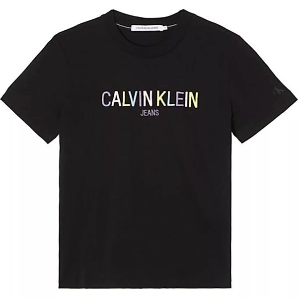Calvin Klein Jeans Multicolored Logo Kurzärmeliges T-shirt S Ck Black günstig online kaufen