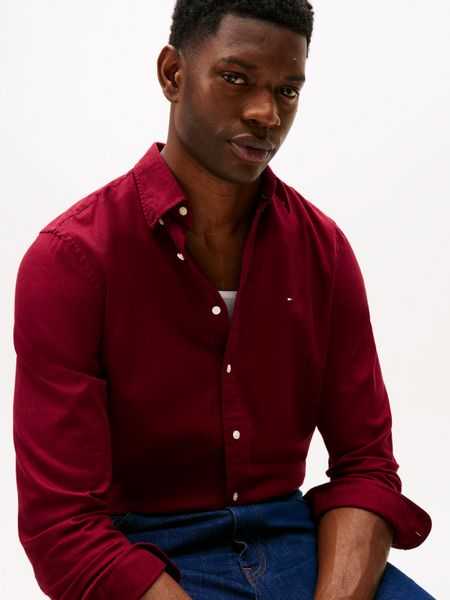 Tommy Hilfiger Langarmhemd FLEX FLANNEL SOLID günstig online kaufen