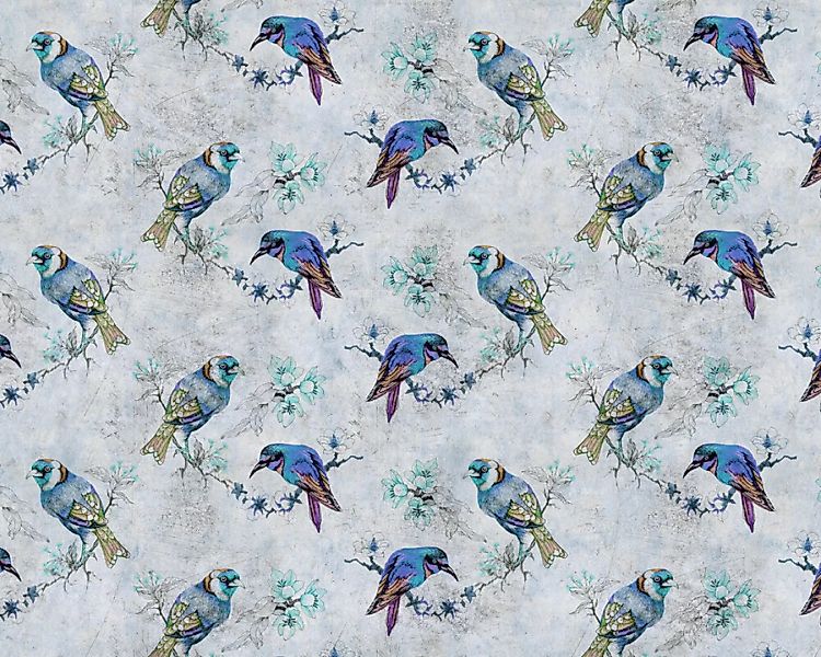 Fototapete "love birds 1" 4,00x2,70 m / Glattvlies Perlmutt günstig online kaufen