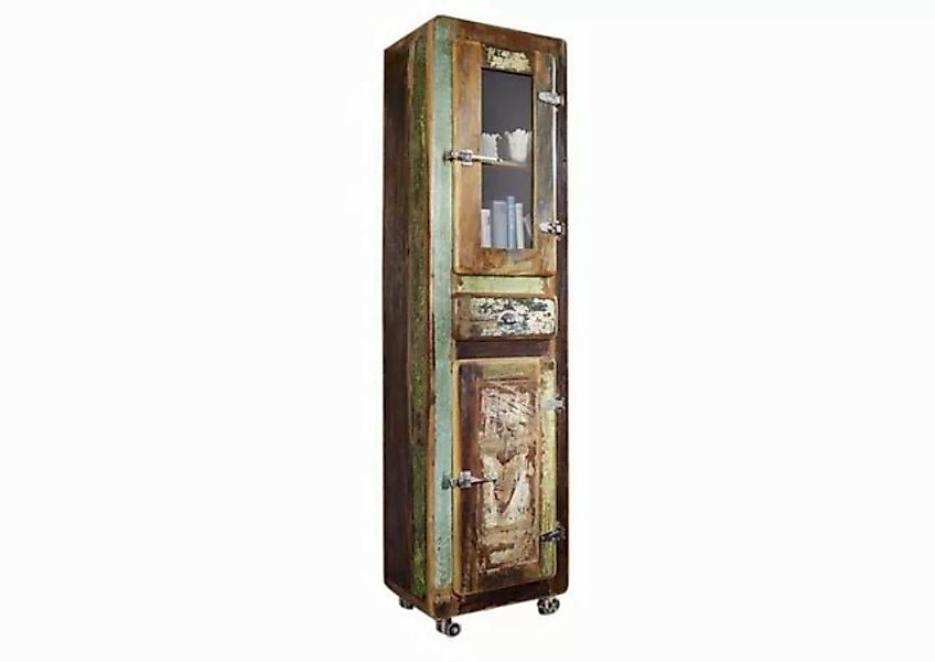 Massivmoebel24 Dreh-/Schwebetürenschrank (Hochschrank Altholz 55x38x190 meh günstig online kaufen