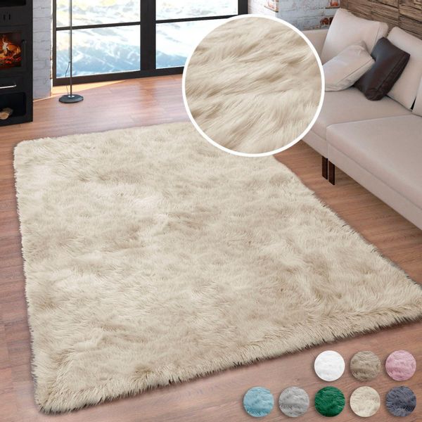 my home Hochflor-Teppich Valeria, Fellteppich, kuschelig, günstig online kaufen