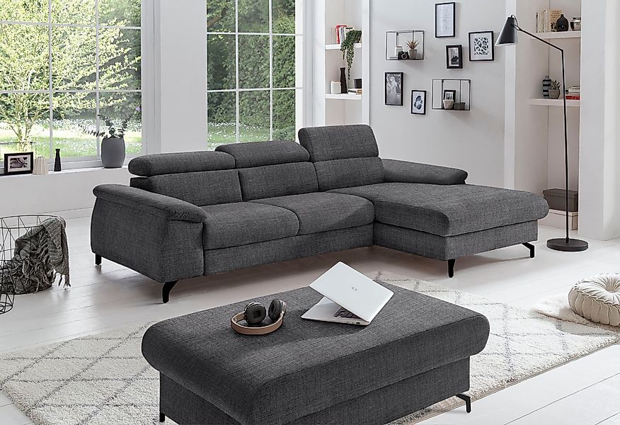 COTTA Ecksofa Kitty L-Form, mit Kopfteilverstellung, günstig online kaufen