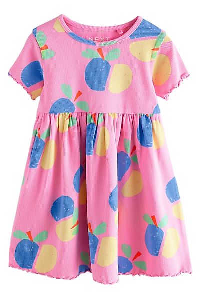 Next Jerseykleid Kurzärmeliges, geripptes Jersey-Kleid (1-tlg) günstig online kaufen