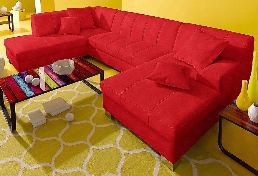DOMO collection Wohnlandschaft "Turah moderne Steppung, incl. Zierkissen, a günstig online kaufen