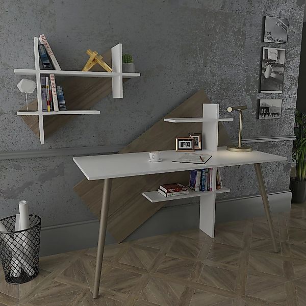 home24 Schreibtisch-Set Deering (2-teilig) günstig online kaufen