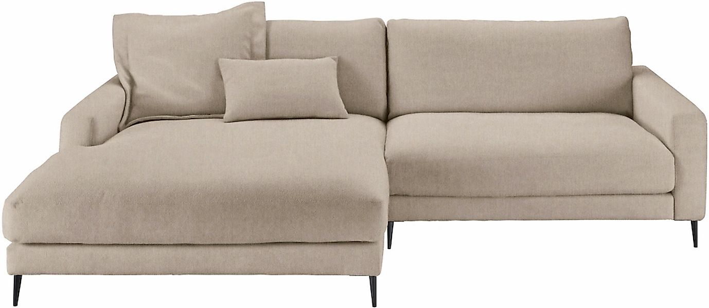 Home affaire Ecksofa "Downtown, B/T/H: 272/190/84 cm L-Form" weicher Sitzko günstig online kaufen