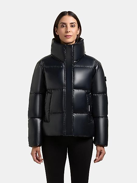khujo Winterjacke "Rinja2 Shiny" ohne Kapuze Schimmernde Winter Steppjacke günstig online kaufen