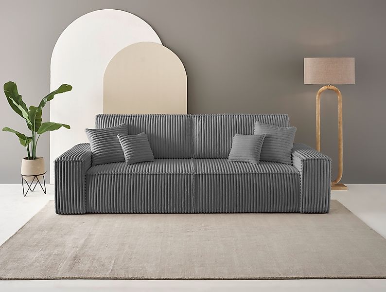 OTTO home 3-Sitzer "FINNLEY, Schlafsofa 257 cm, Couch mit Schlaffunktion & günstig online kaufen