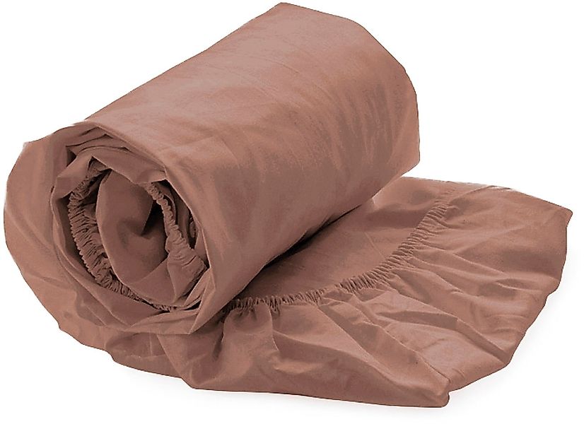 Heckett & Lane Spannbettlaken "Yellow Spannbetttuch Percale" Laken aus 100% günstig online kaufen