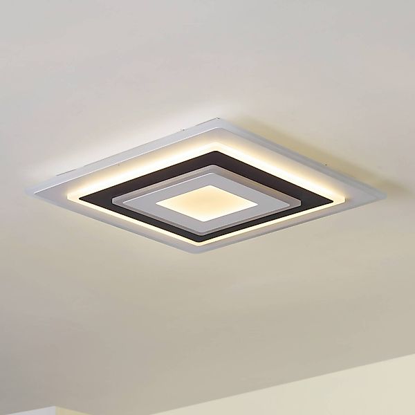 Lindby LED-Deckenleuchte Rebeka, 50 x 50 cm, CCT, dimmbar günstig online kaufen