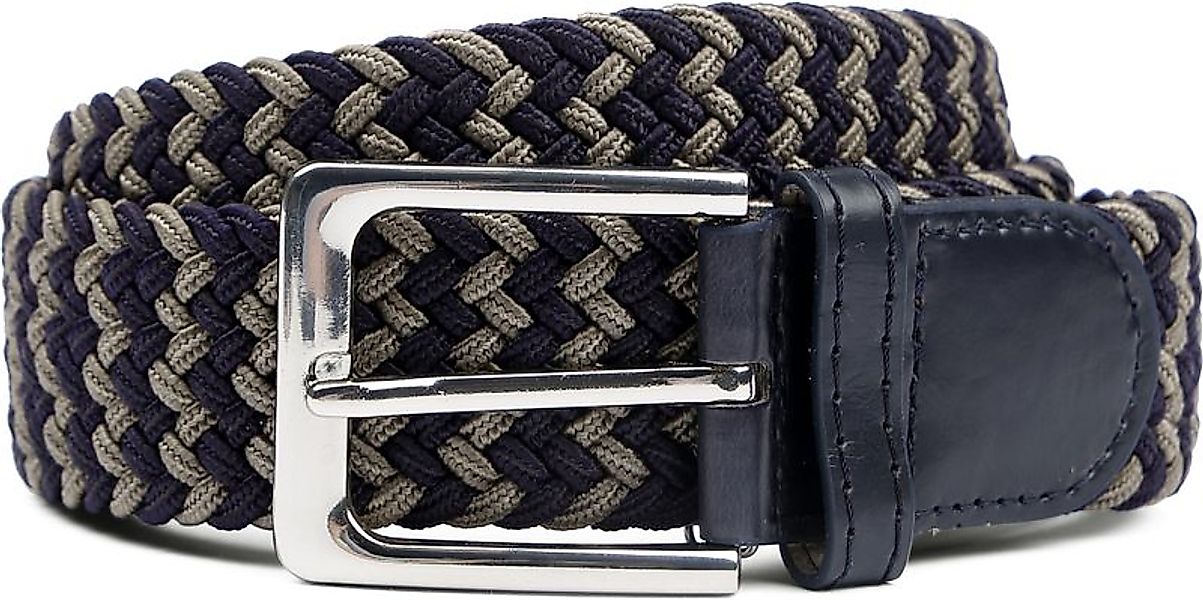 Suitable Geflochtene Gürtel Navy Taupe - Größe 95 günstig online kaufen