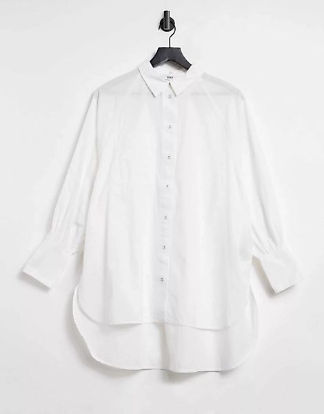 Only – Weißes Oversize-Hemd günstig online kaufen