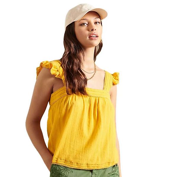 Superdry Textured Lace Cami XL Utah Gold günstig online kaufen