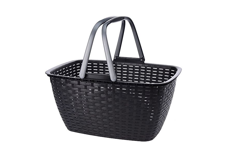 Mojawo Wäschewanne Tragbarer Einkaufskorb Wäschekorb Wäschesammler Henkel 2 günstig online kaufen