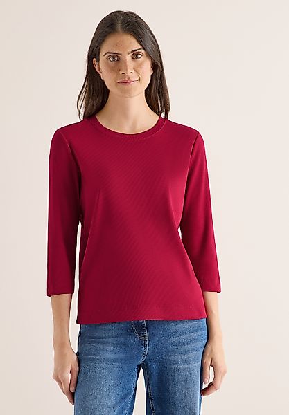 Cecil Rundhalsshirt aus Baumwolle mit Stretchante günstig online kaufen