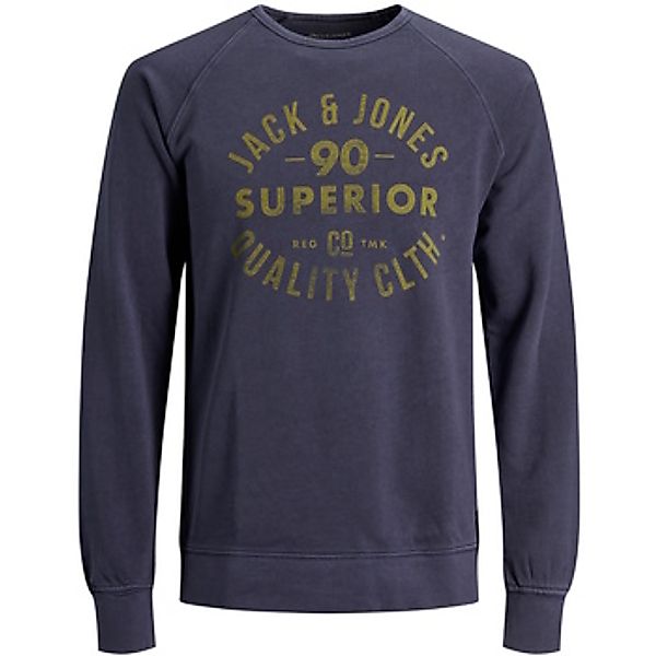 Jack & Jones  Sweatshirt Sweatshirt Jeans Washed Pullover ohne Kapuze günstig online kaufen