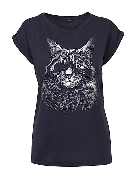 Youth Designz Print-Shirt "Katze Augenklappe" Damen günstig online kaufen