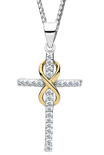 Limana Kreuzkette echt 925 Sterling Silber günstig online kaufen