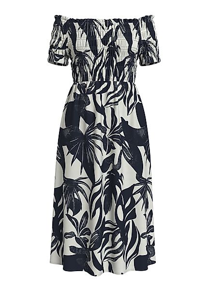 Vila Shirtkleid Blumenmuster, elastische Taille, Off-Shoulder günstig online kaufen