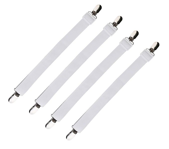 BAYLI Spannbettlaken Verstellbare Bettlakenspanner [4er Set], Betttuchspann günstig online kaufen