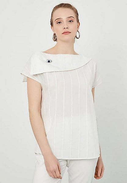 Just Like You Kurzarmbluse Gestreifte, schulterfreie Bluse mit asymmetrisch günstig online kaufen