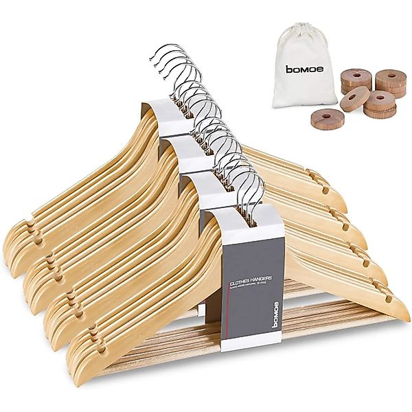 Bomoe Sjard Kleiderbügel Holz Natur 20tlg günstig online kaufen