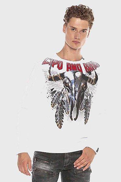 Cipo & Baxx T-Shirt "Sweatshirts" mit coolem Print günstig online kaufen