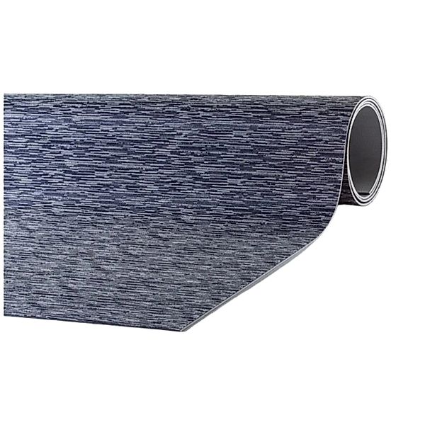 Peyer Syntex Mira Jacquard Teppich Uni Farbe Blau 80 x 200 cm günstig online kaufen