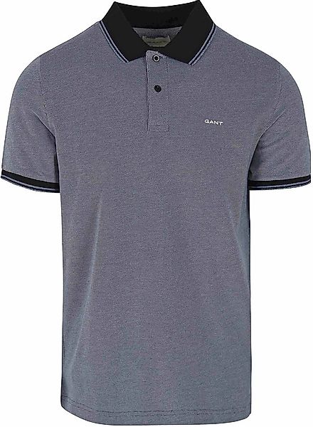 Gant Shield Oxford Piqué Poloshirt Navy - Größe XXL günstig online kaufen